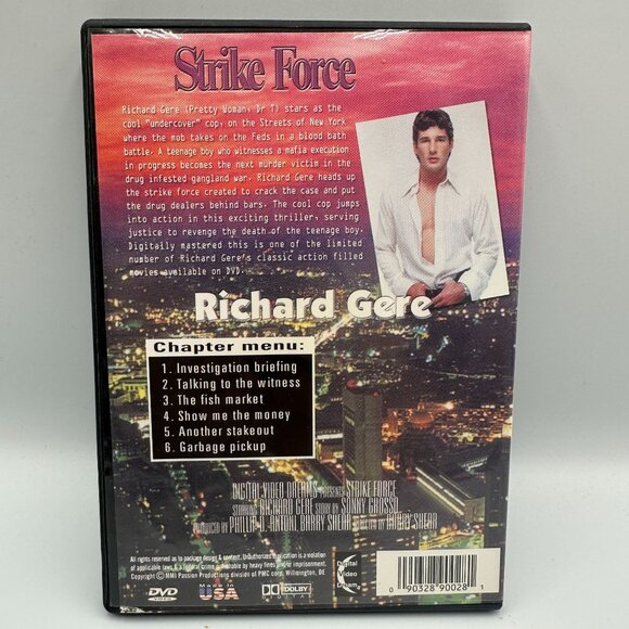 Strike Force DVD 2002 Richard Gere Action Movie Digital Video Dreams USA Release - Picture 2 of 3